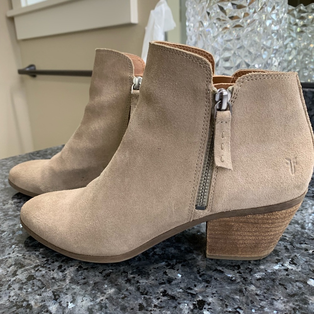 Frye Tan Ankle Boots